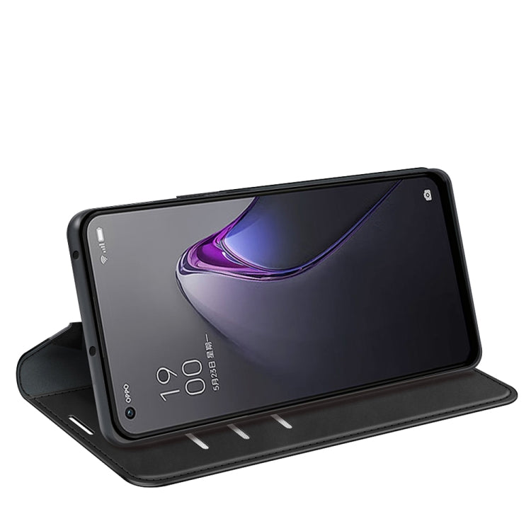 For OPPO Reno8 Retro-skin Magnetic Suction Leather Phone Case