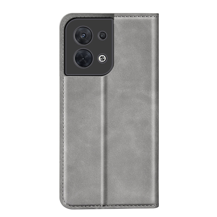 For OPPO Reno8 Retro-skin Magnetic Suction Leather Phone Case