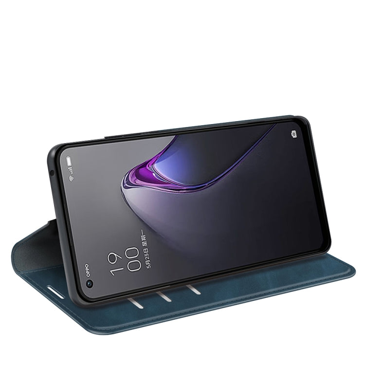 For OPPO Reno8 Retro-skin Magnetic Suction Leather Phone Case