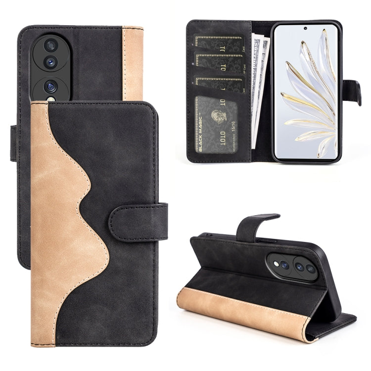For Honor 70 Stitching Horizontal Flip Leather Phone Case