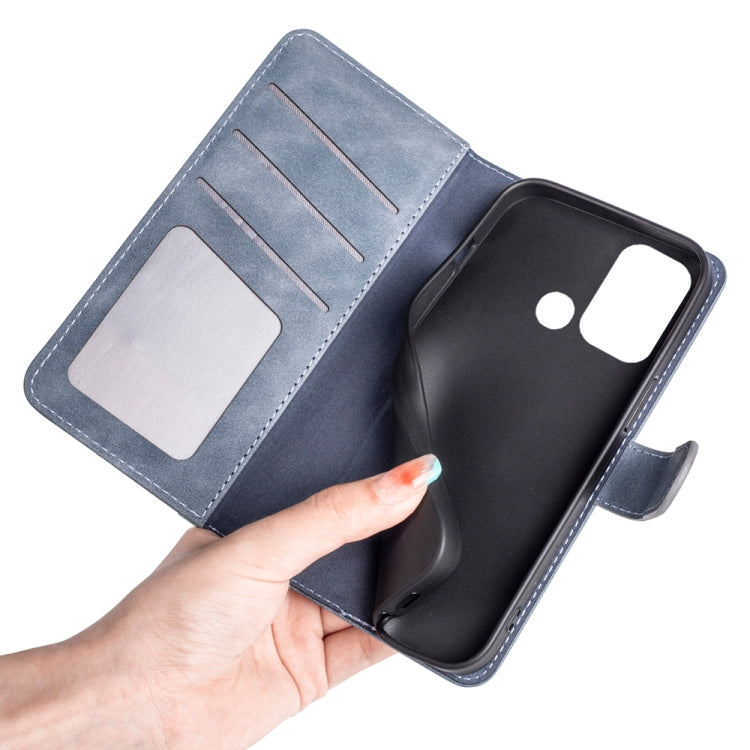 For ZTE Blade A52 Stitching Horizontal Flip Leather Phone Case