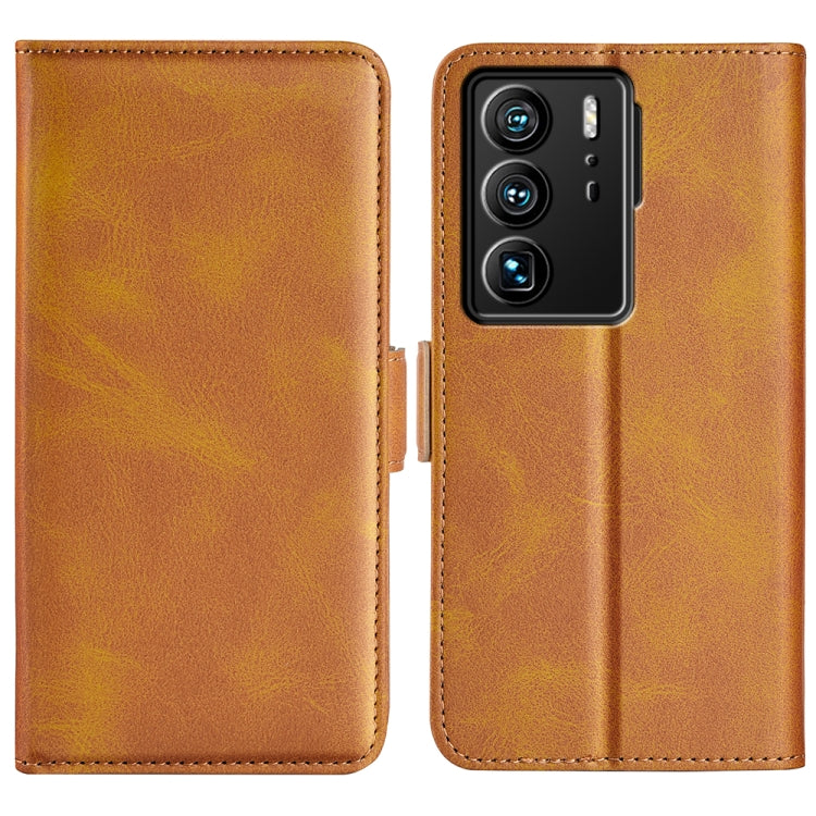 For ZTE Axon 40 Ultra Dual-side Magnetic Buckle Leather Phone Case