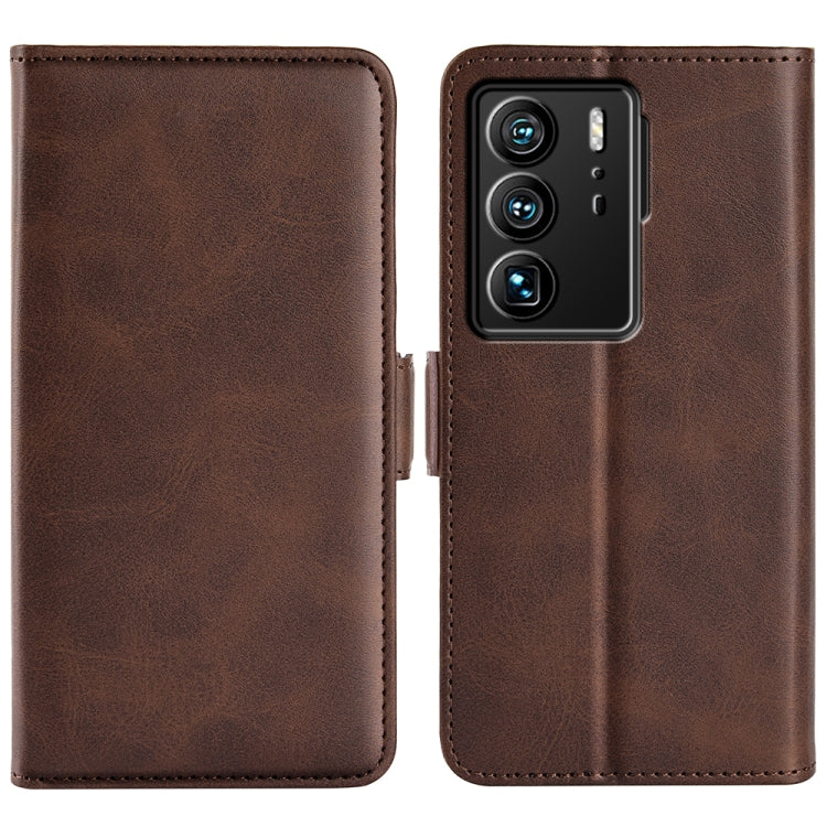 For ZTE Axon 40 Ultra Dual-side Magnetic Buckle Leather Phone Case