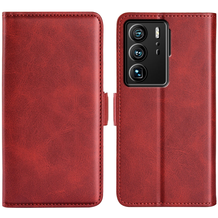 For ZTE Axon 40 Ultra Dual-side Magnetic Buckle Leather Phone Case