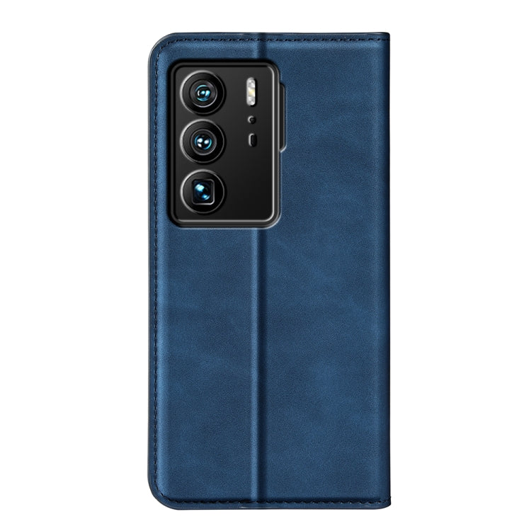 For ZTE Axon 40 Ultra Retro-skin Magnetic Suction Leather Phone Case