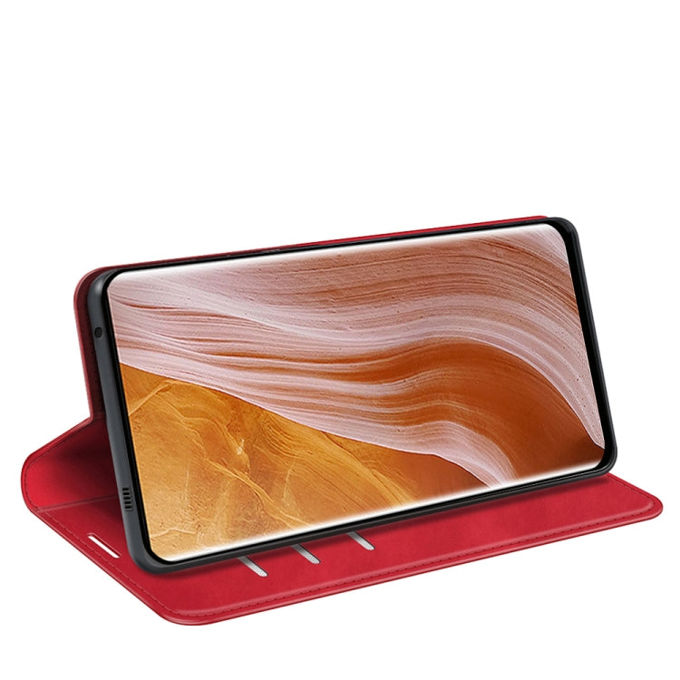 For ZTE Axon 40 Ultra Retro-skin Magnetic Suction Leather Phone Case