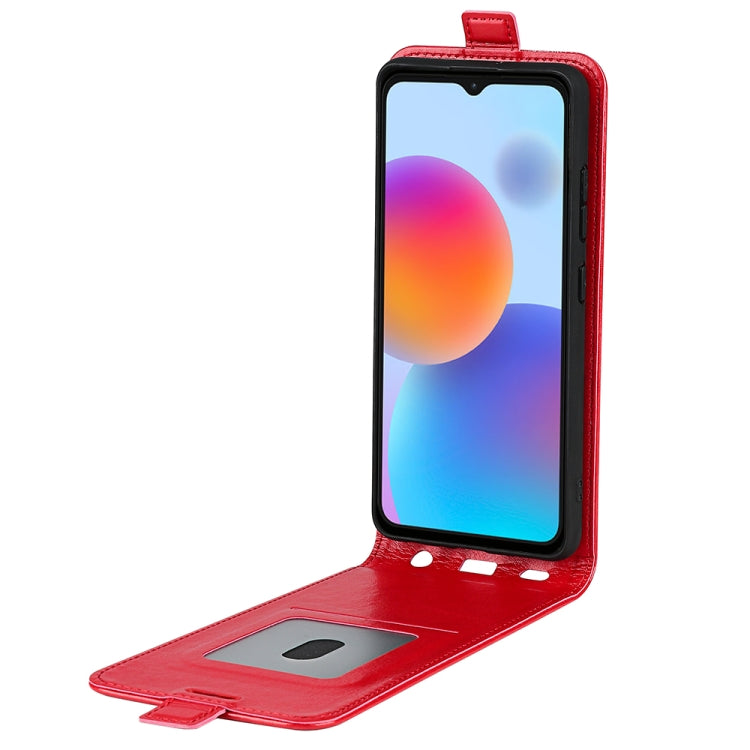 For ZTE Blade A52 R64 Texture Vertical Flip Leather Phone Case