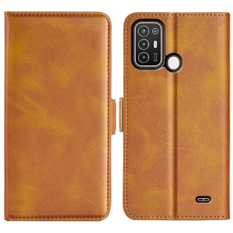 For ZTE Blade A52 Dual-side Magnetic Buckle Leather Phone Case