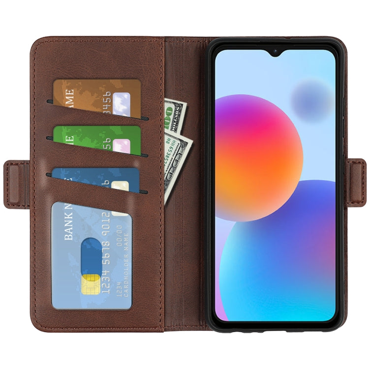 For ZTE Blade A52 Dual-side Magnetic Buckle Leather Phone Case