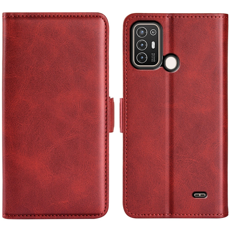For ZTE Blade A52 Dual-side Magnetic Buckle Leather Phone Case