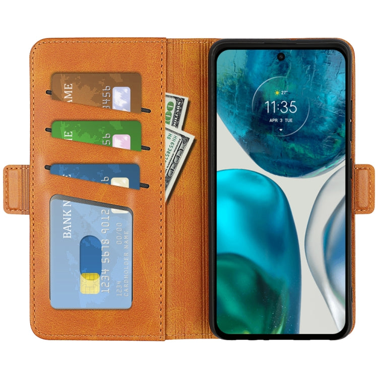 For Motorola Moto G42 Dual-side Magnetic Buckle Leather Phone Case