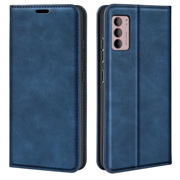 For Motorola Moto G42 Retro-skin Magnetic Suction Leather Phone Case