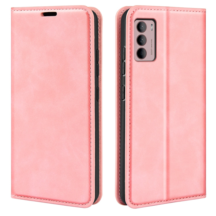 For Motorola Moto G42 Retro-skin Magnetic Suction Leather Phone Case