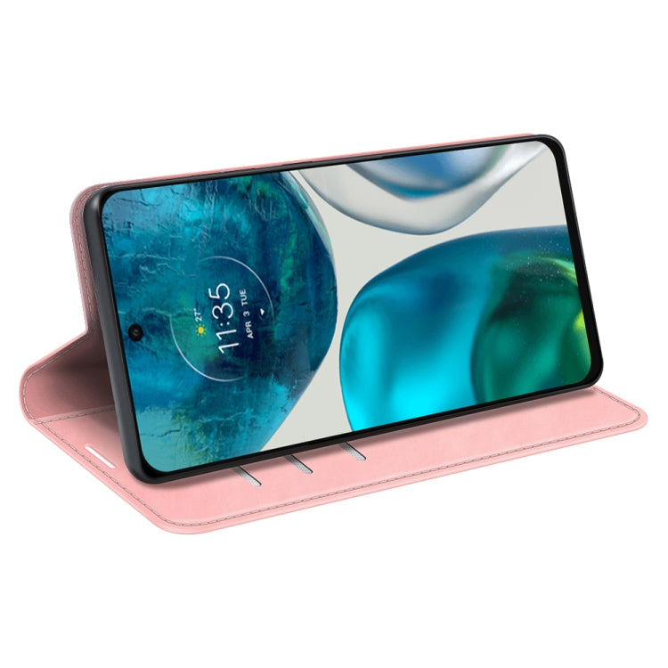 For Motorola Moto G42 Retro-skin Magnetic Suction Leather Phone Case