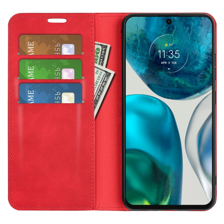 For Motorola Moto G42 Retro-skin Magnetic Suction Leather Phone Case