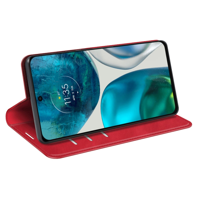 For Motorola Moto G42 Retro-skin Magnetic Suction Leather Phone Case