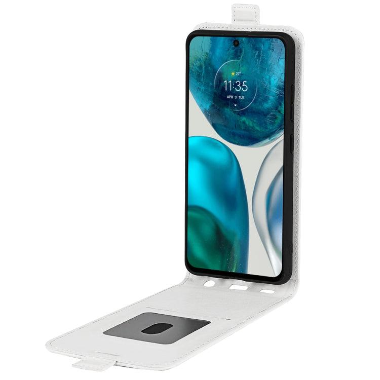 For Motorola Moto G42 R64 Texture Vertical Flip Leather Phone Case