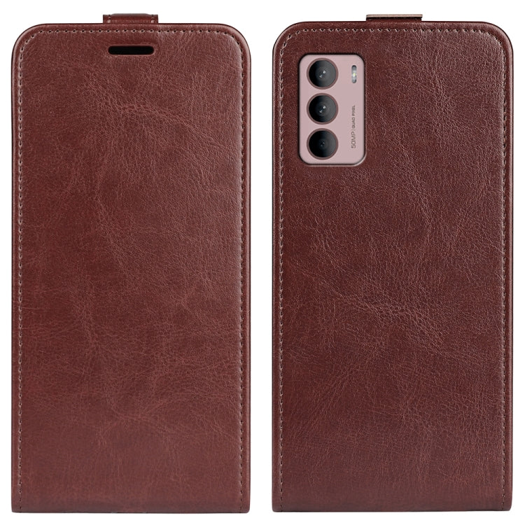 For Motorola Moto G42 R64 Texture Vertical Flip Leather Phone Case