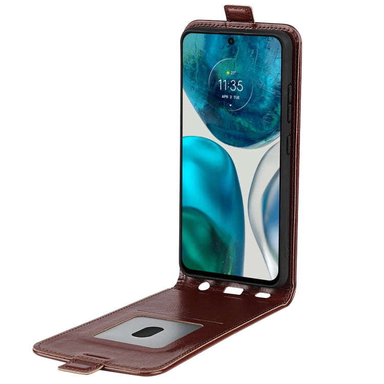 For Motorola Moto G42 R64 Texture Vertical Flip Leather Phone Case