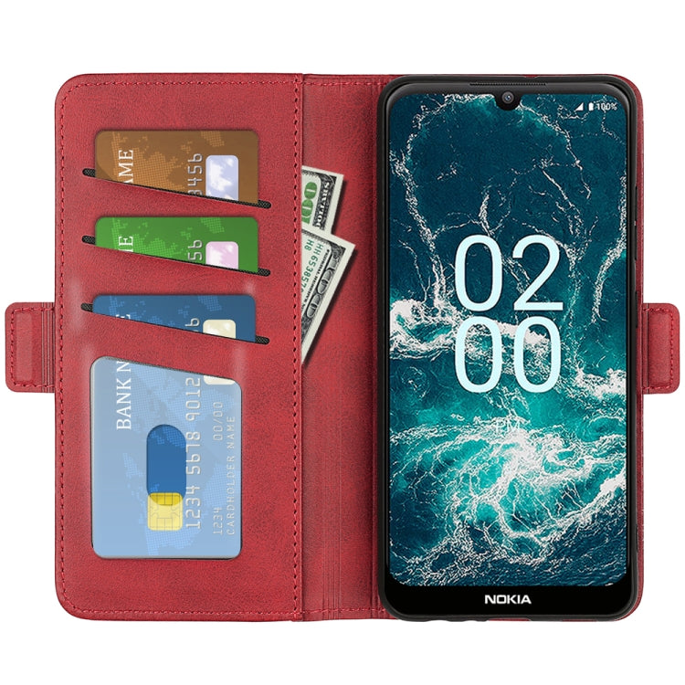 For Nokia C200 Dual-side Magnetic Buckle Horizontal Flip Leather Phone Case