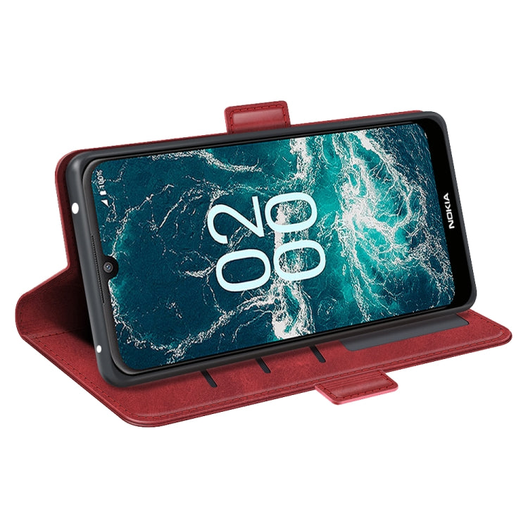 For Nokia C200 Dual-side Magnetic Buckle Horizontal Flip Leather Phone Case