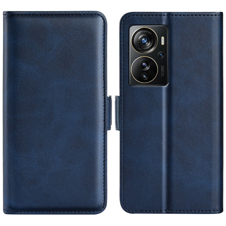 For ZTE Axon 40 Pro Dual-side Magnetic Buckle Horizontal Flip Leather Phone Case