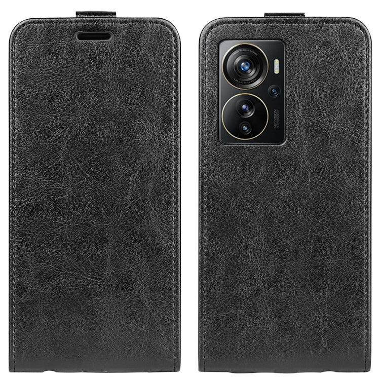 For ZTE Axon 40 Pro R64 Texture Vertical Flip Leather Phone Case