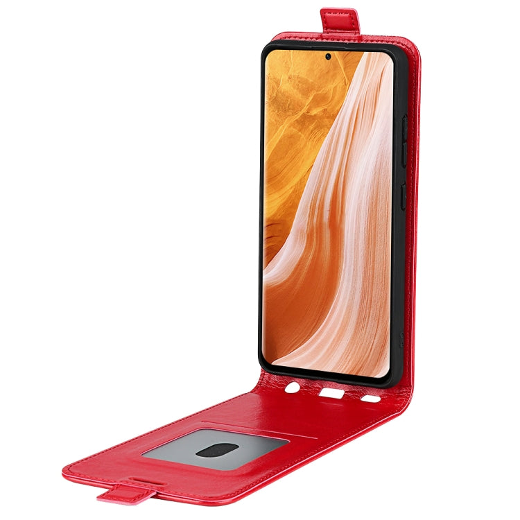 For ZTE Axon 40 Pro R64 Texture Vertical Flip Leather Phone Case