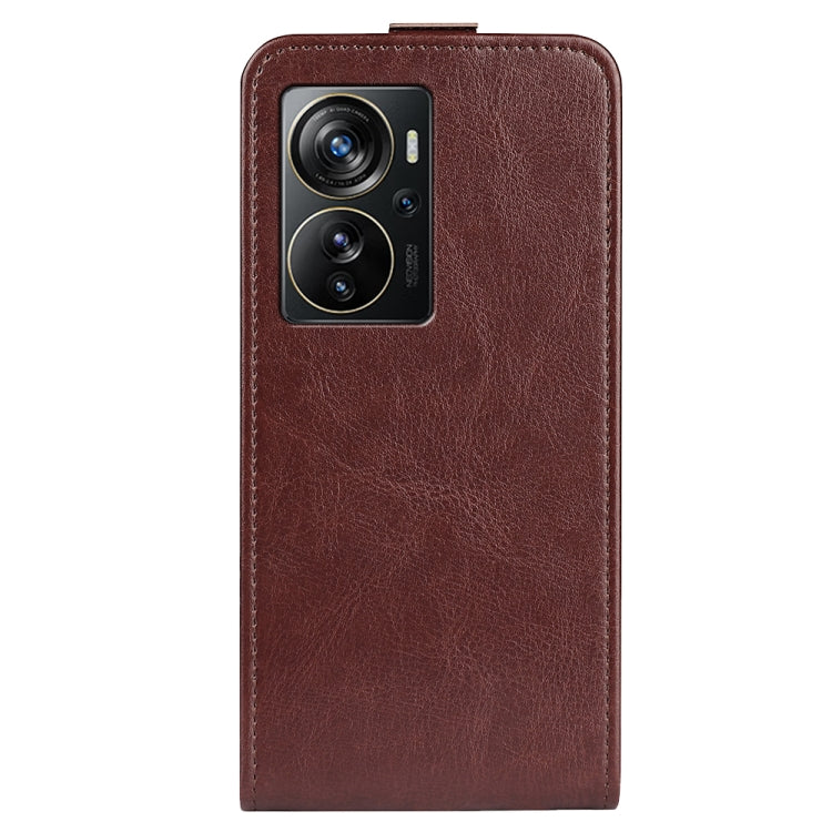 For ZTE Axon 40 Pro R64 Texture Vertical Flip Leather Phone Case