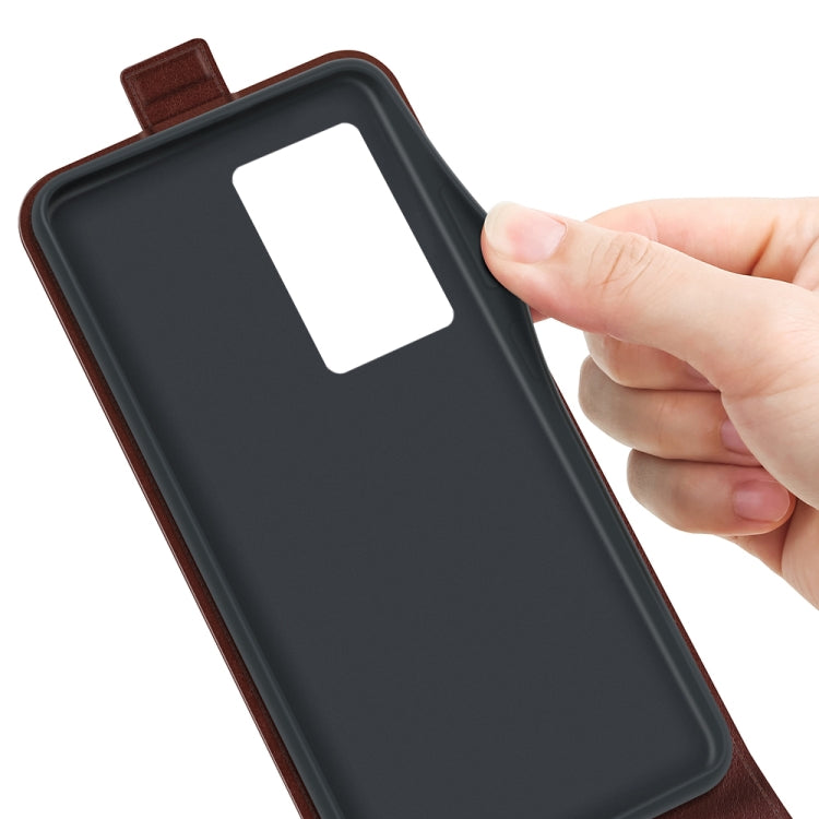 For ZTE Axon 40 Pro R64 Texture Vertical Flip Leather Phone Case