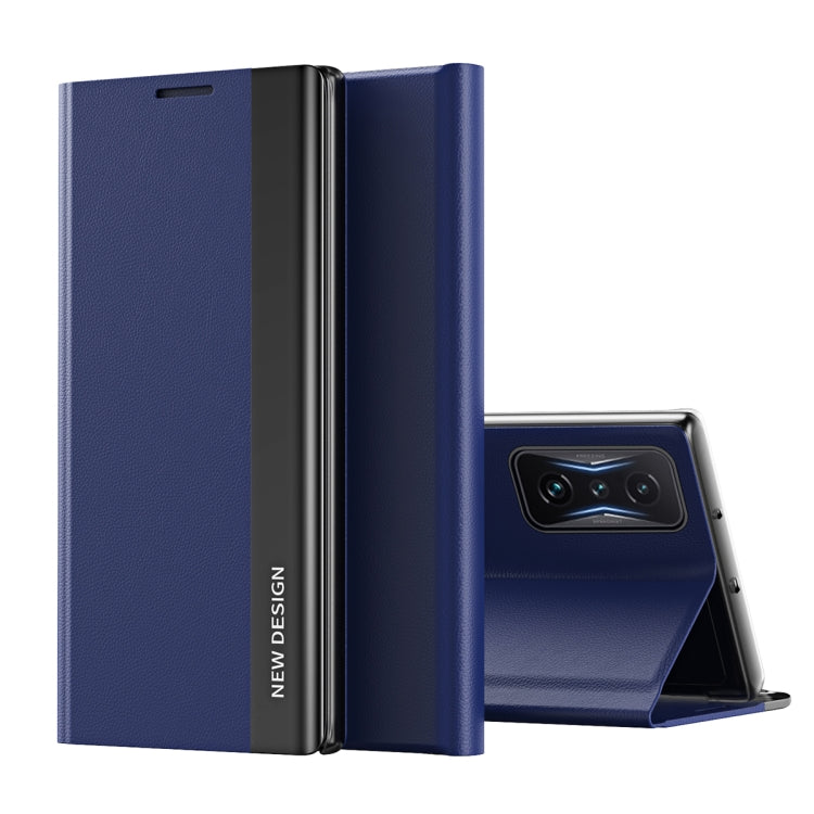 For Xiaomi Poco F4 GT Side Electroplated Adsorption Leather Phone Case