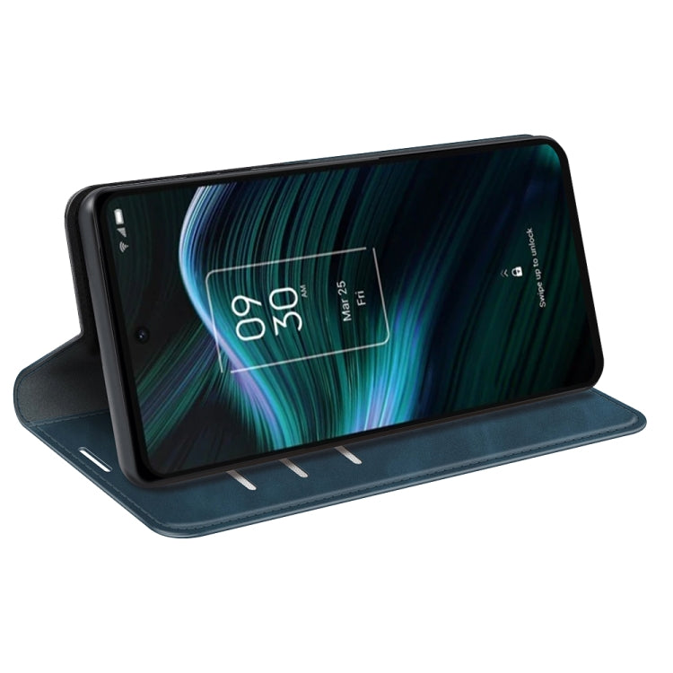 For TCL Stylus 5G Retro-skin Magnetic Suction Leather Phone Case