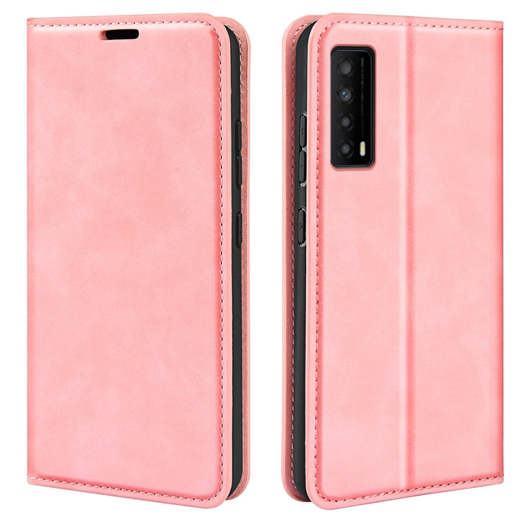 For TCL Stylus 5G Retro-skin Magnetic Suction Leather Phone Case