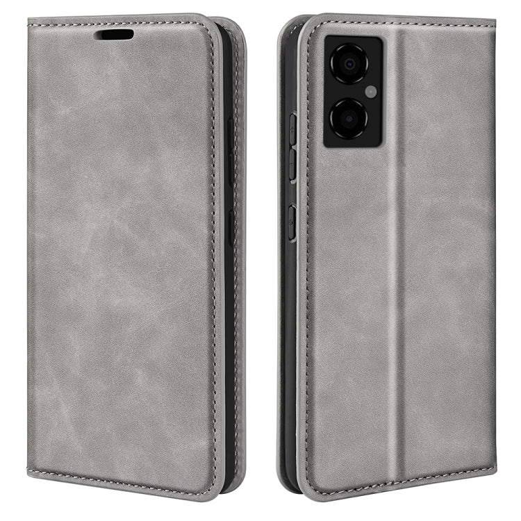For Xiaomi Poco M4 5G Retro-skin Magnetic Suction Leather Phone Case