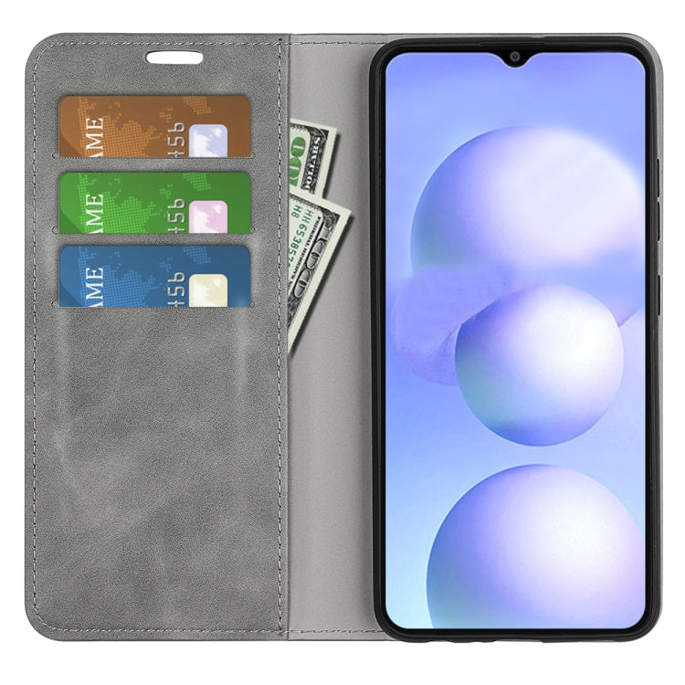 For Xiaomi Poco M4 5G Retro-skin Magnetic Suction Leather Phone Case