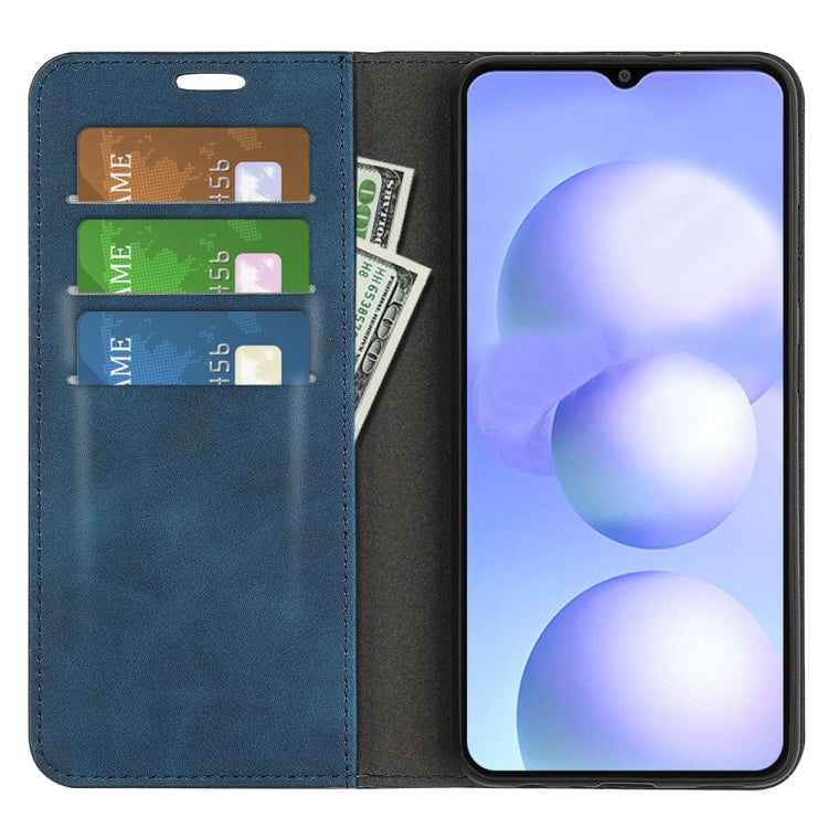 For Xiaomi Poco M4 5G Retro-skin Magnetic Suction Leather Phone Case