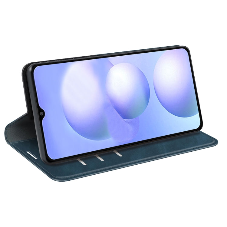 For Xiaomi Poco M4 5G Retro-skin Magnetic Suction Leather Phone Case