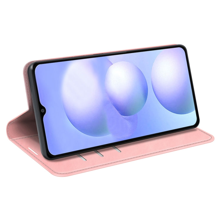 For Xiaomi Poco M4 5G Retro-skin Magnetic Suction Leather Phone Case