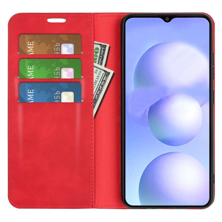 For Xiaomi Poco M4 5G Retro-skin Magnetic Suction Leather Phone Case