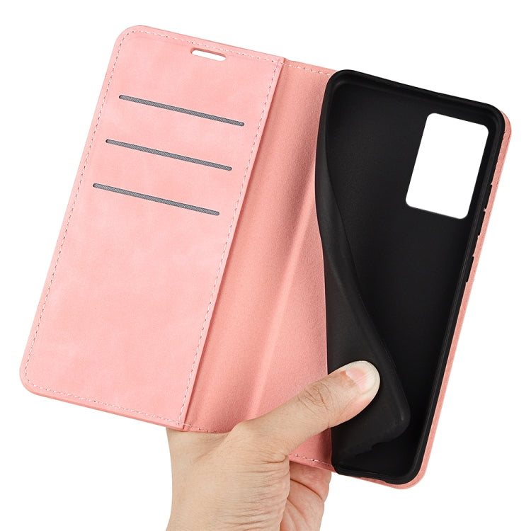 For OPPO A57 4G Retro-skin Magnetic Suction Leather Phone Case