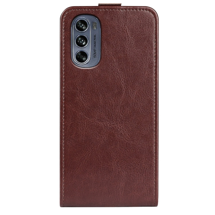 For Motorola Moto G62 5G R64 Texture Vertical Flip Leather Phone Case