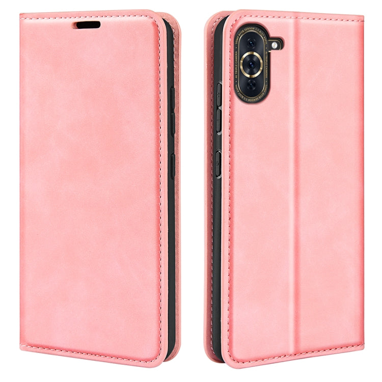 For Huawei Nova 10 Pro Retro-skin Magnetic Suction Leather Phone Case