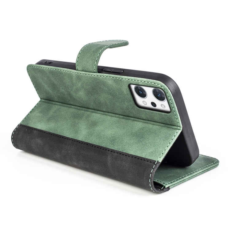 For OPPO Reno7 A JP Version Stitching Horizontal Flip Leather Phone Case