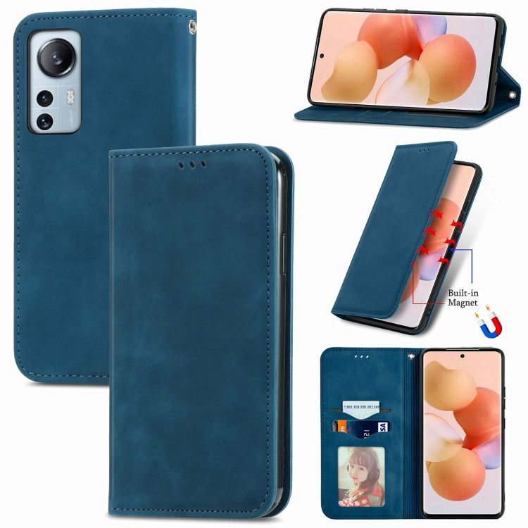 For Xiaomi 12 Lite Retro Skin Feel Magnetic Leather Phone Case