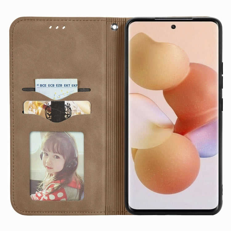 For Xiaomi 12 Lite Retro Skin Feel Magnetic Leather Phone Case