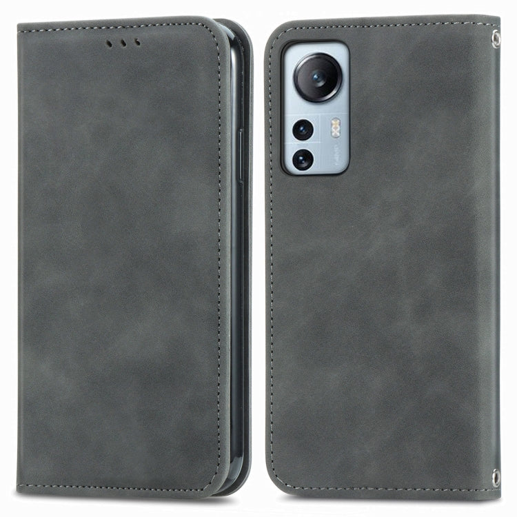 For Xiaomi 12 Lite Retro Skin Feel Magnetic Leather Phone Case