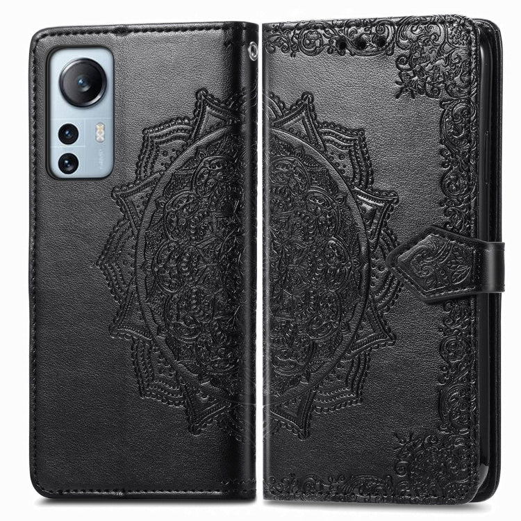 For Xiaomi 12 Lite Mandala Flower Embossed Horizontal Flip Leather Phone Case