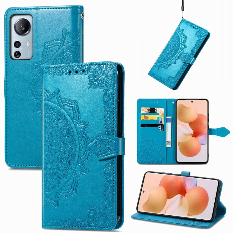 For Xiaomi 12 Lite Mandala Flower Embossed Horizontal Flip Leather Phone Case