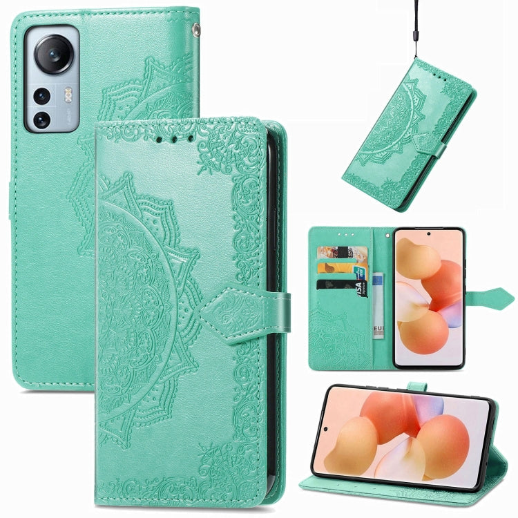 For Xiaomi 12 Lite Mandala Flower Embossed Horizontal Flip Leather Phone Case