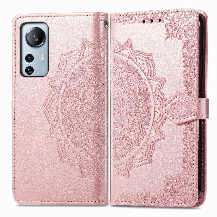 For Xiaomi 12 Lite Mandala Flower Embossed Horizontal Flip Leather Phone Case